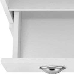 Hochschrank Mit Glastür & Tür & Schublade - Gorgona -Noricas-shop hochschrank mit glastuer tuer schublade 2 faechern in weiss gorgona 03