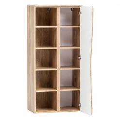 Holzoptik Badezimmerschrank Mit Baumkante - Tofias -Noricas-shop holzoptik badezimmerschrank mit baumkante wildeiche 1 tuerig tofias 03