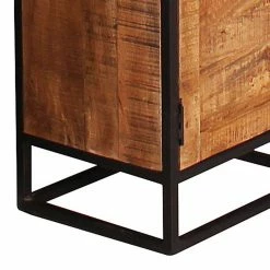 Industrial Bad Hochschrank Aus Holz - Evradon -Noricas-shop industrial bad hochschrank aus holz metall in schwarz evradon 05