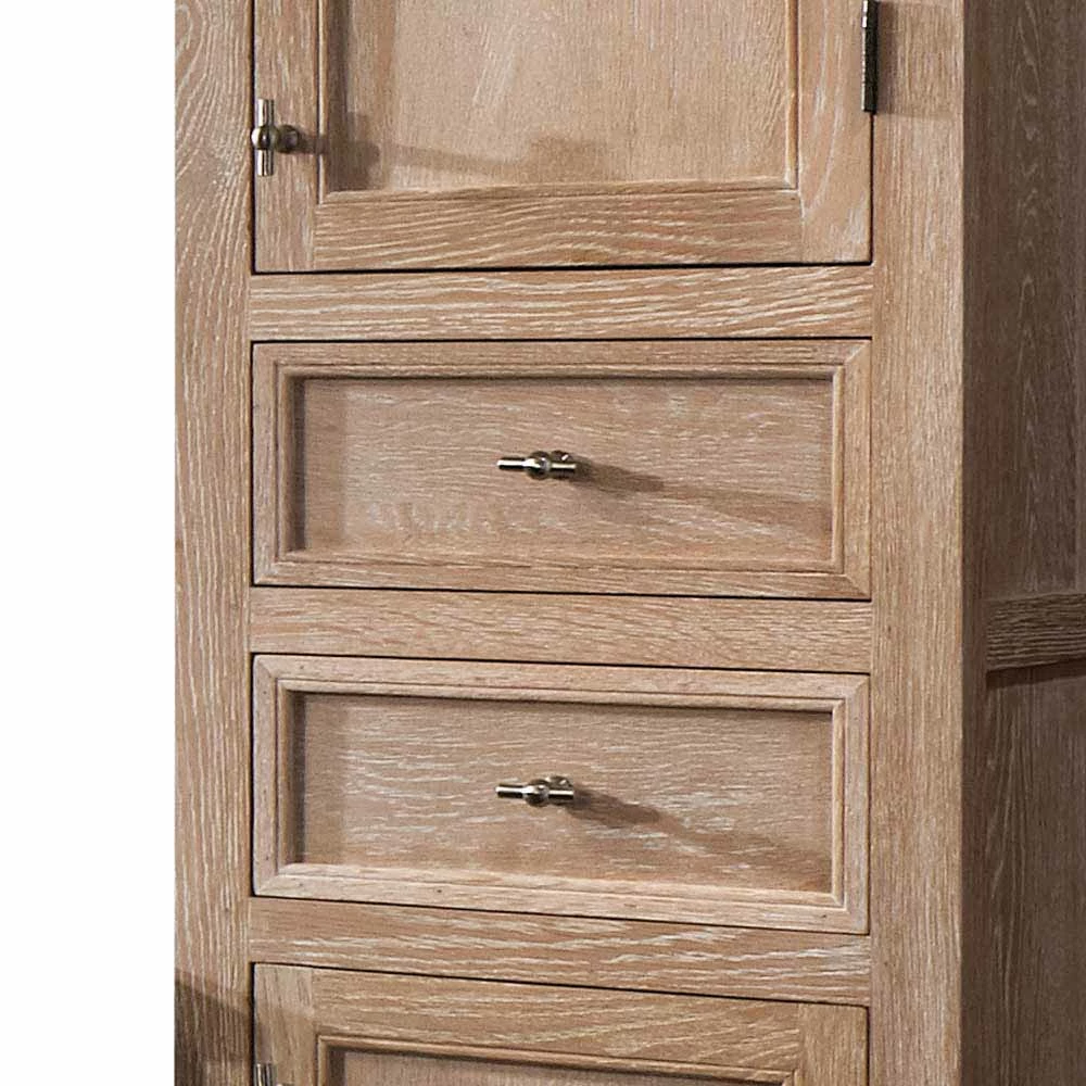 Landhausstil-Hochschrank Vish In Eiche Bianco 4 Landhausstil-Hochschrank Vish In Eiche Bianco – Bild 4