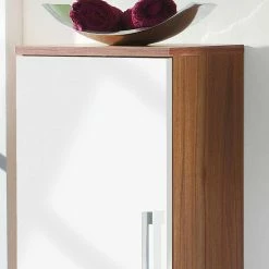 Midi Badschrank Badajoz Hängend -Noricas-shop midi badschrank haengend weiss walnuss hochglanz badajoz 03