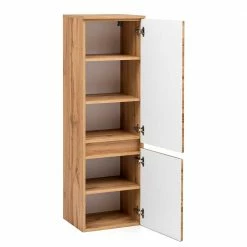 Midi Badschrank In Holzoptik Wildeiche - Drumias -Noricas-shop midi badschrank in holzoptik wildeiche mit zwei tueren mit daempfung drumias 02