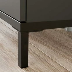 Moderner Badezimmerschrank 125 Cm Hoch - Lucrino -Noricas-shop moderner badezimmerschrank 125 cm hoch in dunkelgrau mit eiche dekor lucrino 03