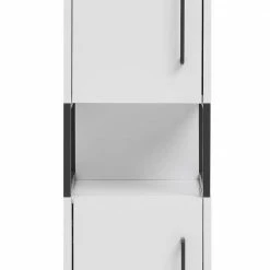 Moderner Badhochschrank In Weiß & Anthrazit - Ismilav -Noricas-shop moderner badhochschrank in weiss anthrazit 184 cm hoch ismilav 03