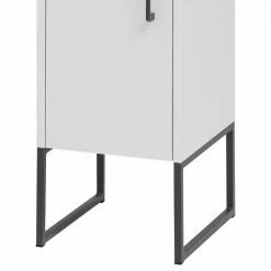 Moderner Badhochschrank In Weiß & Anthrazit - Ismilav -Noricas-shop moderner badhochschrank in weiss anthrazit 184 cm hoch ismilav 04