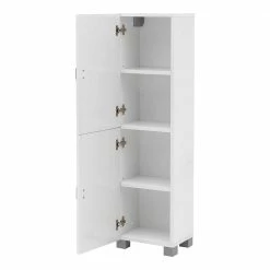 Moderner Schrank Fürs Bad 30x113x23 Cm - Arcello -Noricas-shop moderner schrank fuers bad 30x113x23 cm mit 2 tueren in weiss arcello 04