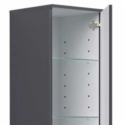 Moderner Wandmontage Badschrank In Anthrazit - Vingos -Noricas-shop moderner wandmontage badschrank in anthrazit mit metallgriffen vingos 04