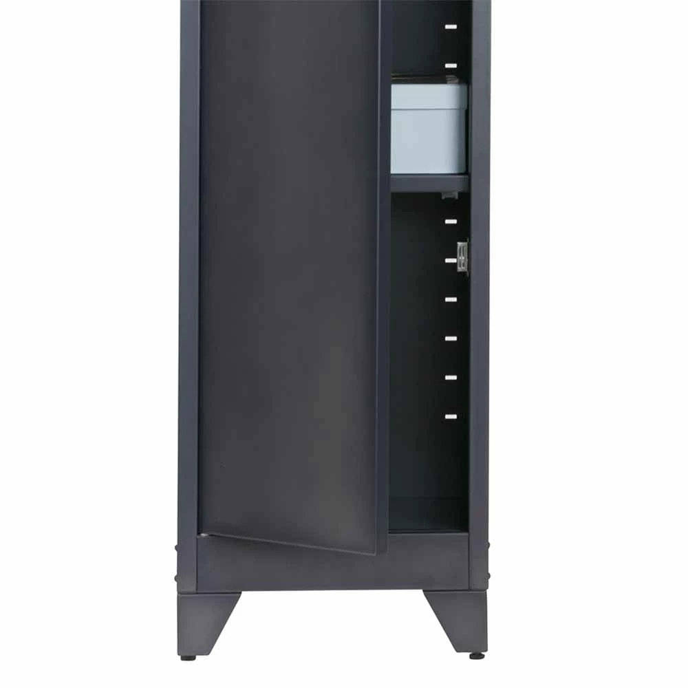 Schwarzer Metallspind Pascan Im Loft Design 5 Schwarzer Metallspind Pascan Im Loft Design – Bild 5