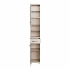 Seitenschrank Für Badezimmer - Mabeca 7 Seitenschrank Für Badezimmer - Mabeca -Noricas-shop seitenschrank fuer badezimmer im buche dekor mabeca 02