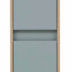 Skandi Hochschrank Fürs Bad - 30x170x33 - Settas -Noricas-shop skandi hochschrank fuers bad 30x170x33 in hellblau eiche hell settas 05