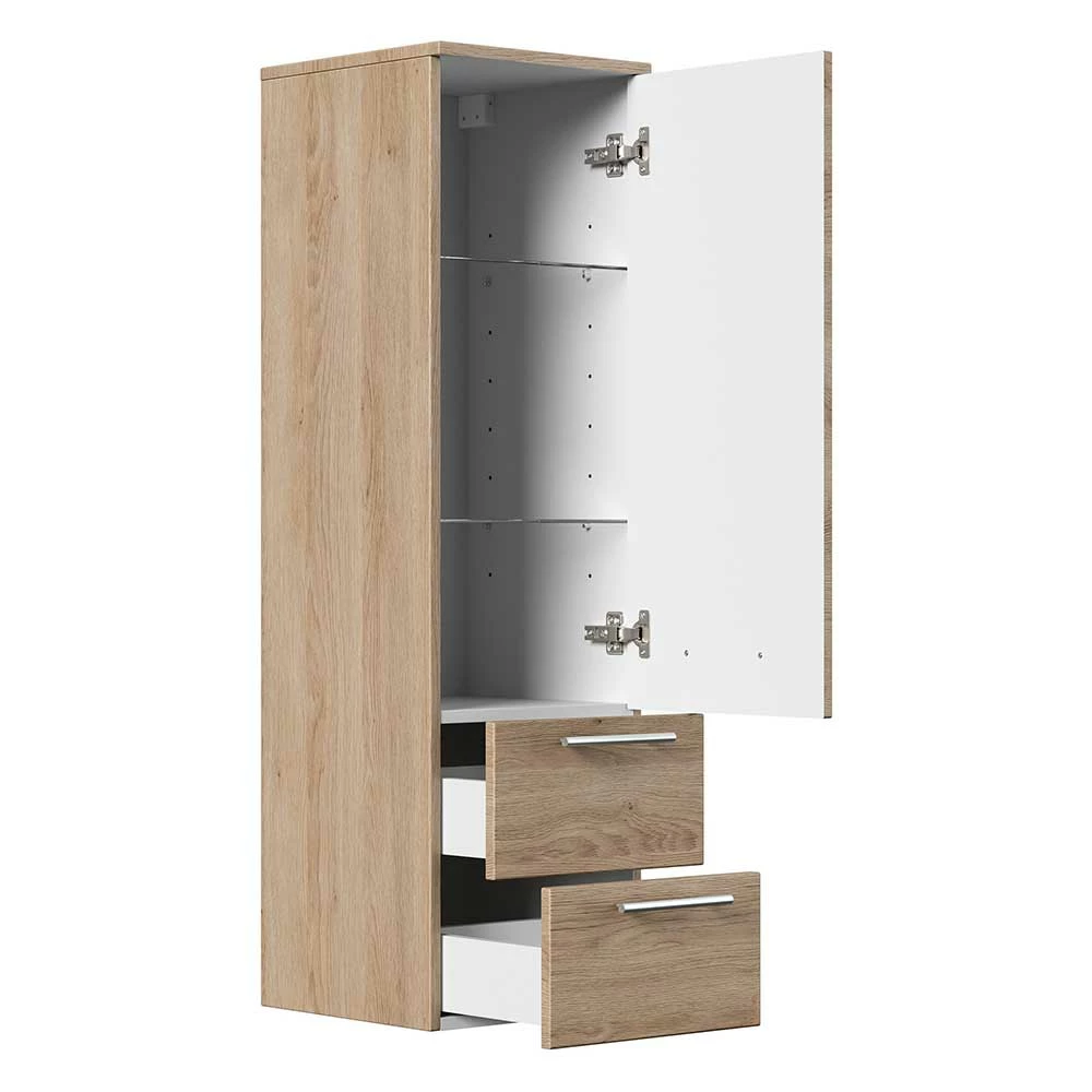 Stauraum Schrank Bunai Für Badezimmer 40x135cm 3 Stauraum Schrank Bunai Für Badezimmer 40x135cm – Bild 3