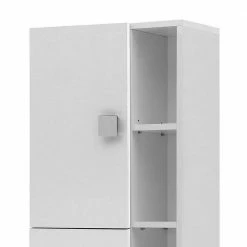 Stauraum Schrank Für Das Badezimmer - Arcello -Noricas-shop stauraum schrank fuer das badezimmer in weiss 3 tueren 6 faecher arcello 02