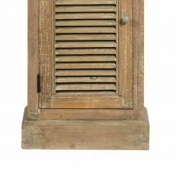 Teilmassiver Badschrank In Kiefer Antik Harrosands Mit Lamellen Front -Noricas-shop teilmassiver badschrank in kiefer antik mit lamellen front harrosands 02