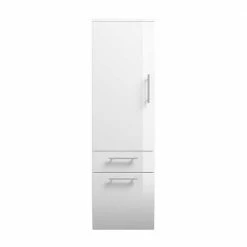 Weißer Bad Hängeschrank Klaudios Im Hochformat 40x135cm 10 Weißer Bad Hängeschrank Klaudios Im Hochformat 40x135cm -Noricas-shop weisser bad haengeschrank hochformat 40x135cm hochglanz 1 tuerig schublade klappe klaudios 05