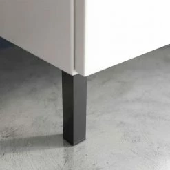 Weißer Badezimmer-Hochschrank Mit Metallgriffen - Sudessa -Noricas-shop weisser badezimmer hochschrank mit metallgriffen made in germany sudessa 04