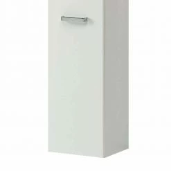 Weißer Badezimmerschrank Hängend Coree 130 Cm Hoch -Noricas-shop weisser badezimmerschrank haengend 130 cm hoch 1 tuerig coree 04