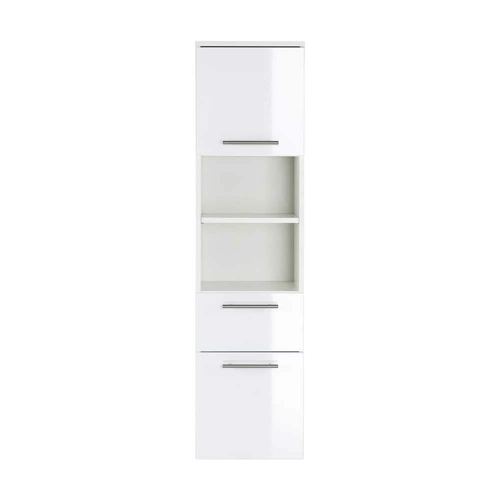 Weißer Hochglanz Badschrank Für Die Wand - Sondava I 3 Weißer Hochglanz Badschrank Für Die Wand - Sondava I – Bild 3