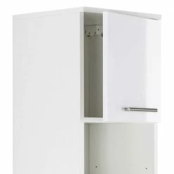 Weißer Hochglanz Badschrank Für Die Wand - Sondava I 11 Weißer Hochglanz Badschrank Für Die Wand - Sondava I -Noricas-shop weisser hochglanz badschrank fuer die wand mit tueren schubladen faechern sondava i 05