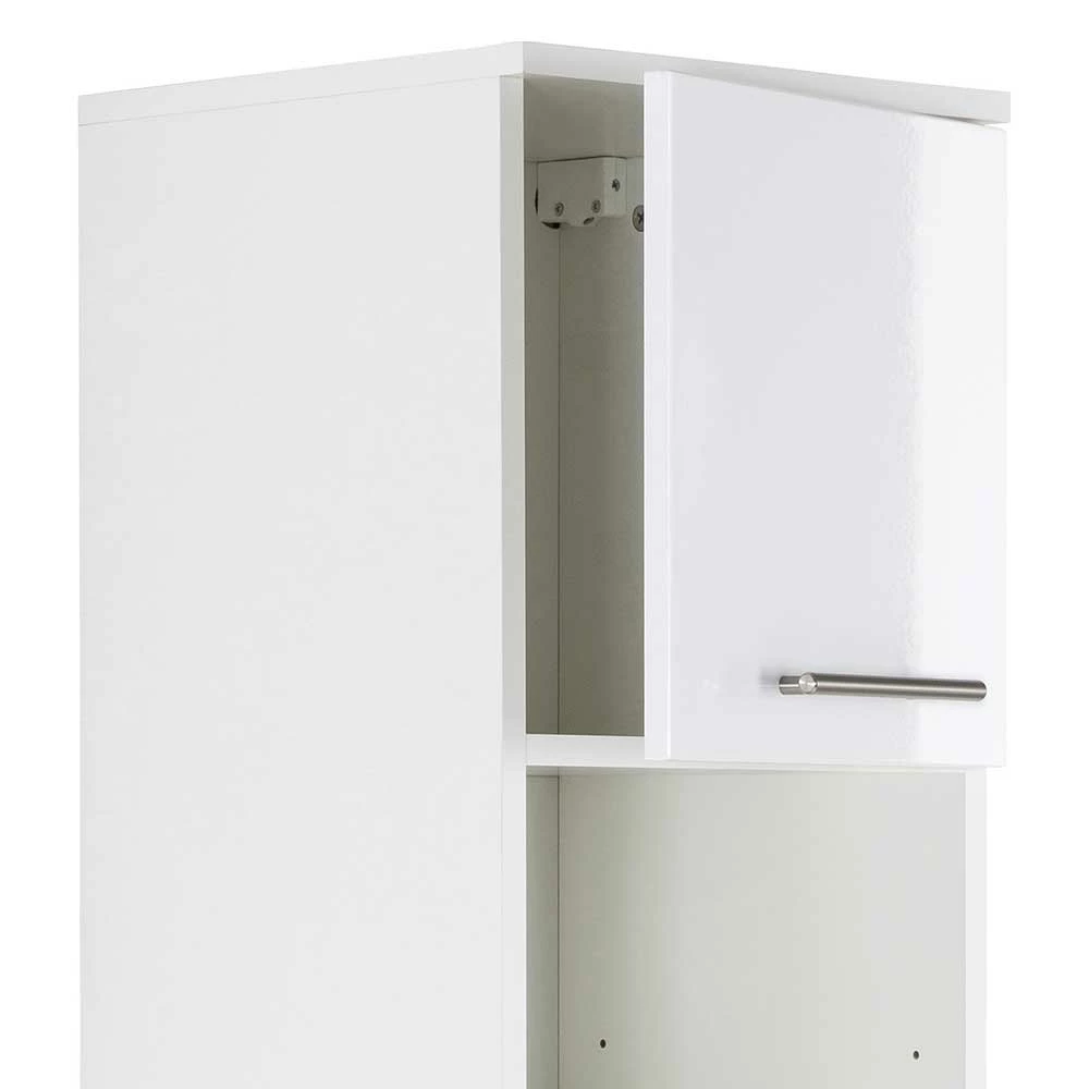 Weißer Hochglanz Badschrank Für Die Wand - Sondava I 6 Weißer Hochglanz Badschrank Für Die Wand - Sondava I – Bild 6