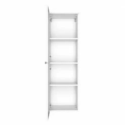 Weißer Midi Bad Schrank 40x130x35 Cm - Livendas -Noricas-shop weisser midi bad schrank 40x130x35 cm fuer stand und wandmontage livendas 03
