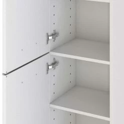Weißer Midi Bad Schrank 40x130x35 Cm - Livendas -Noricas-shop weisser midi bad schrank 40x130x35 cm fuer stand und wandmontage livendas 04